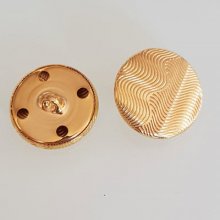 23mm Gouden knoop N°01 Rond