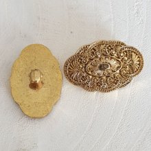 18 mm ovale gouden knop N°13