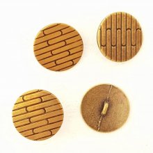 21 mm Gouden knoop N°17 Rond
