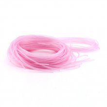 1 meter 1,5 mm Violet Roze PVC draad.