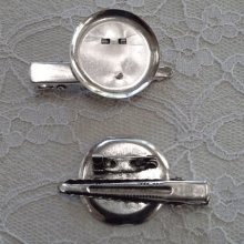Set van 5 tray pin houders - Zilverkleurig 45 mm x 8 mm.