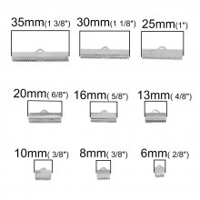 20 Sluitingen 20 x 8 mm Zilver