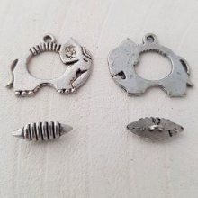 Knevelsluiting Zilver Olifantenpatroon N°11