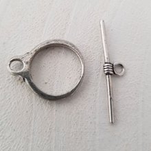 5 Knevelsluitingen Rond Patroon Zilver N°14