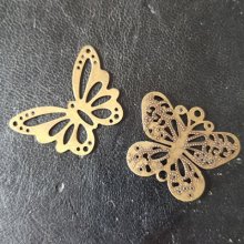 Bronzen vlinder filigraan stempel N°06