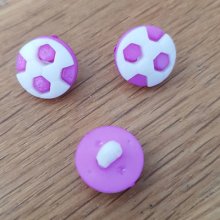 Knoop met motief voor kindervoetbal N°01 paars