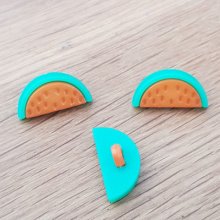 Button fantasie watermeloen patroon voor kinderen nr. 03 oranje