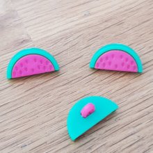 Button fantasie watermeloen patroon voor kinderen nr. 05 fushia