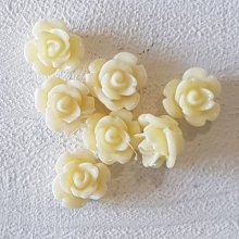 Synthetische bloem 09 mm N°01-02 Ivoor
