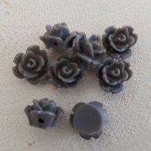 Synthetische bloem 09 mm N°01-06 Donkergrijs