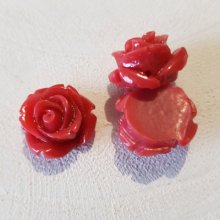 Synthetische bloem 17 mm N°01-11 Donkerrood