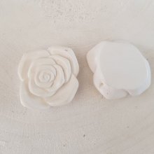 Synthetische bloem 37 mm N°06-01 Wit