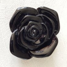 Synthetische bloem 37 mm N°06-05 Zwart