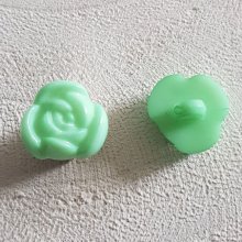 Button fantasie, kinderen, baby's Bloemenpatroon N°01-02 Groen 01