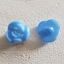 Knoop fantasie, kinderen, baby's Bloemmotief nr. 01-06 Medium blauw
