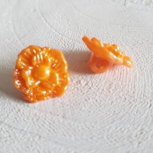 Fantasieknopen voor kinderen en baby's Bloemmotief nr. 02-05 Oranje