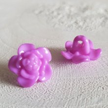 Fantasieknoopjes voor kinderen en baby's Bloemmotief nr. 03-08 Paars