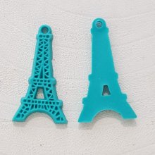 Turquoise hars Eiffeltoren bedel