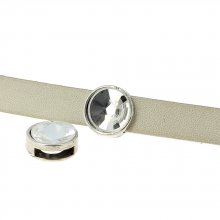 10 mm Zamak doorvoer N°09 Zilver