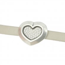 10 mm Zamak doorvoer N°52 Zilver