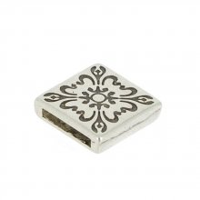 13 mm Zamak doorvoer N°05 Zilver