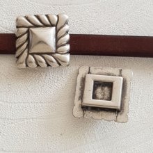 13 mm Zamak Passage N°15 Zilver