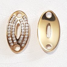 04 mm Zamak connector N°03 Goud