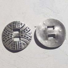 Zamak Ronde Schakelaar N°01 Zilver
