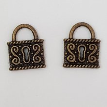 Bedel hangslot N°01 Brons
