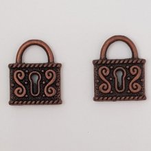 Bedel hangslot N°01 Koper
