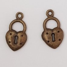 Bedel hangslot slot N°08 Brons