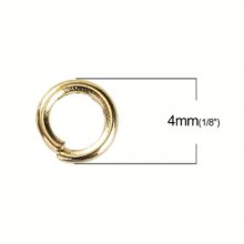 20 open verbindingsringen 04 mm goud