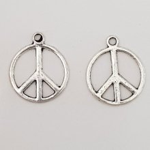 Peace &amp; Love bedel N°05 Zilver 