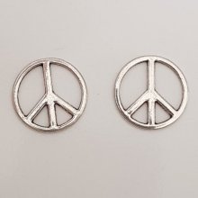 Vrede &amp; Liefde Bedel N°06 Zilver x 10 stuks