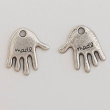Handbedel "MADE"N°05 Zilver