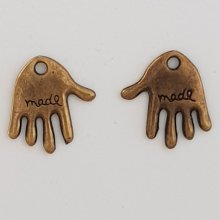 Handbedel "MADE"N°05 Brons
