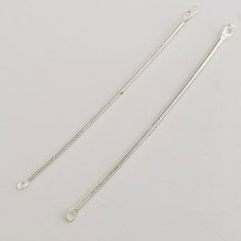 Bedel Bar 2 ringen N°01 Zilver 