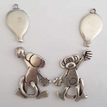 Aapje Bedel N°02 Zamak (Verzilverd)