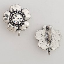Bloem bedel Metaal N°063 Zilver