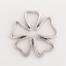 Bloem bedel Metaal N°095 Zilver