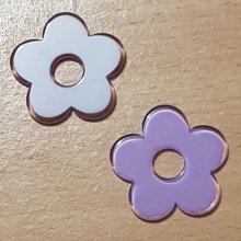 Synthetische bloem 27 mm paars