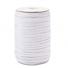 Vlakmaskerelastiek 5 mm WIT N°02 tot 10 cm