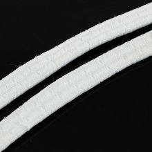 Elastisch wit vlak rubber 5 mm tot 10 cm