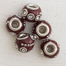 5 Ronde kralen 12/10 mm N°05