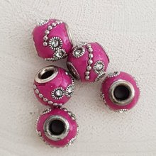 5 Ronde kralen 12/10 mm N°07