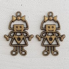 Bedel Kind N°53 Meisje Brons