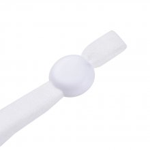20 Witte Elastische Koordbanden met Verstelbare Gesp voor Masker.