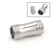 Magnetische sluiting Roestvrij staal 06 mm Zilver N°03