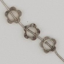 Bloem bedel Metaal N°033-02 Zilver