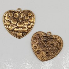 Hart bedels N°29 antiek goud